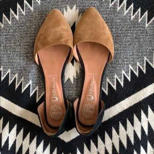 Jeffery Campbell Black and Tan Suede Flats 9